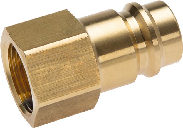 Coupling plug (NW19) G 1" (IG), nickel-plated brass