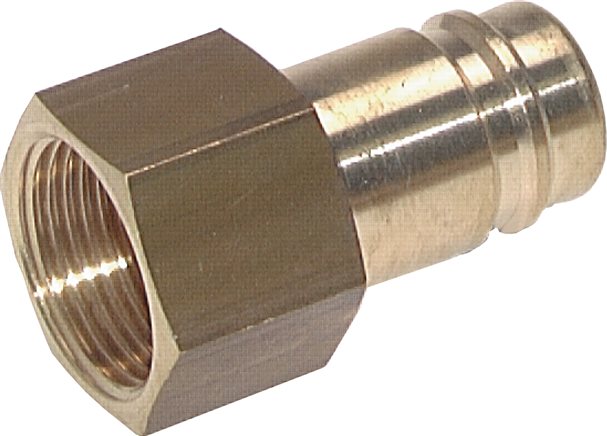 Coupling plug (NW15) G 1/2" (IG), nickel-plated brass