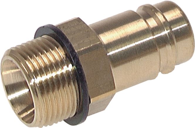 Coupling plug (NW15) G 3/4" (AG), nickel-plated brass