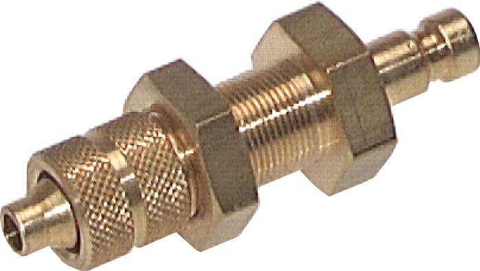 Bouchon de raccord de cloison (NW2.7) tuyau 4,3x3mm, laiton