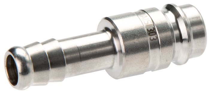 Coupling plug (NW10) 10mm hose, hardened &amp; nickel-plated steel