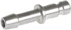 Coupling plug (NW2.7) 4mm hose, stainless steel