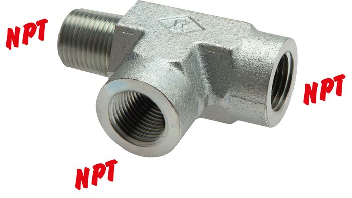 LE screw-in piece NPT 3/8" (IG/AG), galvanized steel