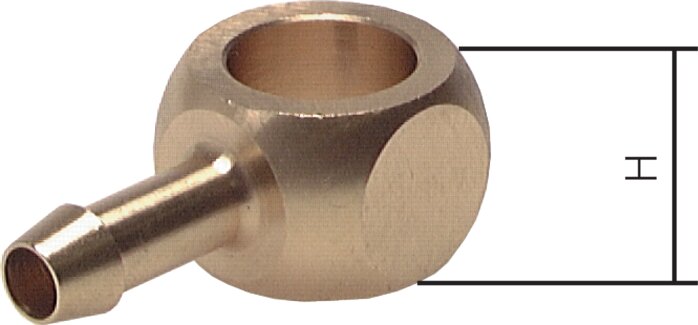 Ring piece for L-threaded nozzle G 1/4"-9 (3/8")mm, brass