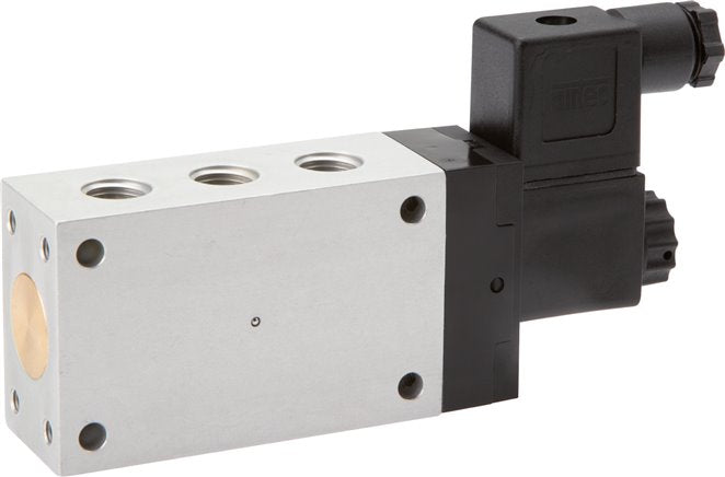 Électrovanne 5/2 voies, G 1/8", ressort pneumatique, 12 V DC, standard