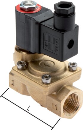 Électrovanne 2/2 voies G 1/2" normalement fermée (NC), FKM