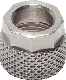 Screw-on thread piece G 1/4"-8x6mm, 1.4571 without nut