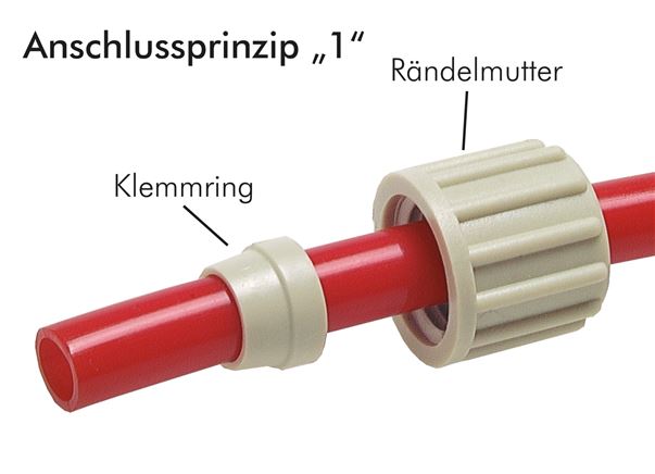 Screw-on fitting G 1/2"-12x10mm, PA