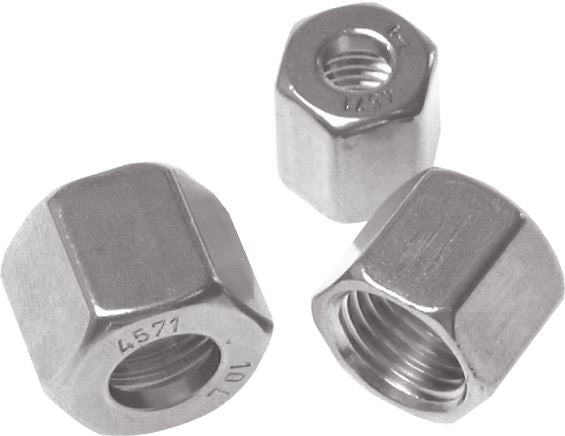 Union nut for cutting ring fitting 15 L (M22x1.5), 1.4571