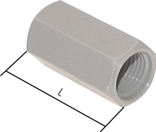 Sleeve G 3/4"-G 3/4", polypropylene