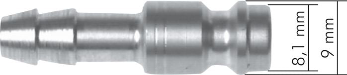 Kupplungsstecker (NW5) 8 (5/16")mm Schlauch, 1.4404