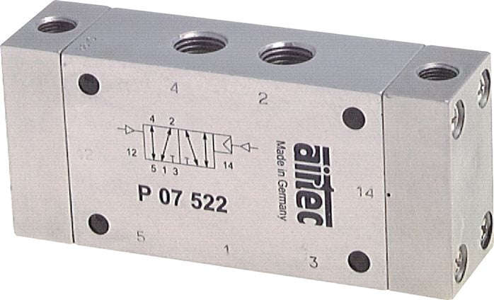 5/2-Wege Pneumatikimpulsventil, G 1/2", dominierend, Standard