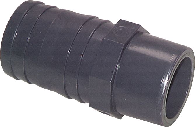 Adhesive hose nozzle, PVC-U, 20mm, hose 20mm