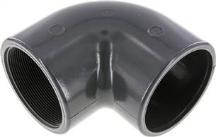 90° adhesive thread angle, PVC-U, 90mmxRp 3" IT