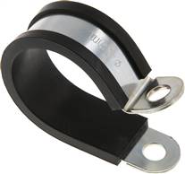 Rubber profiled pipe clamp 45mm, DIN 3016-1