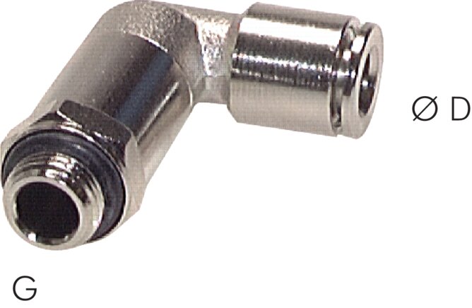 Winkel-Steckanschluss, lang G 1/8"-4mm, Baureihe C