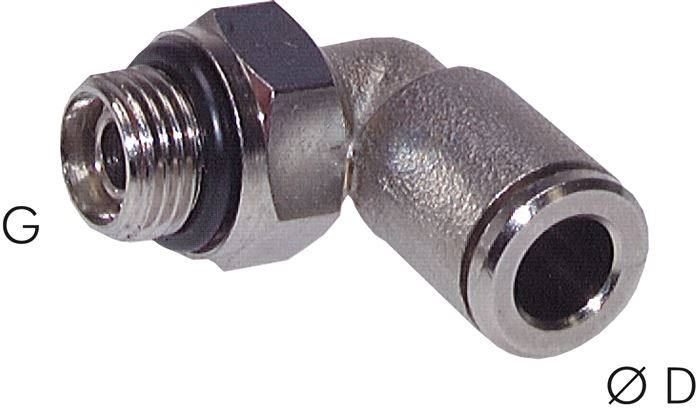 Winkel-Steckanschluss G 1/4"-6mm, Baureihe C