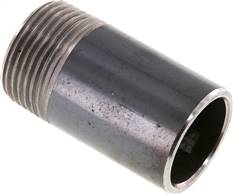 Welding nipple R 1"-60mm-33.7mm, ST 37, black steel