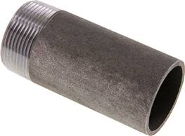 Welding nipple R 1-1/2"-100mm-48.3mm, ST 37, black steel