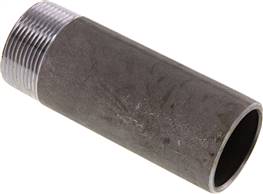 Welding nipple R 1-1/2"-120mm-48.3mm, ST 37, black steel