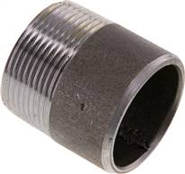 Welding nipple R 1-1/2"-50mm-48.3mm, ST 37, black steel