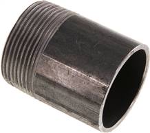 Welding nipple R 1-1/2"-60mm-48.3mm, ST 37, black steel