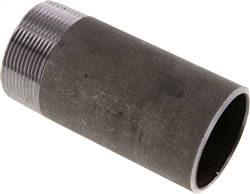 Welding nipple R 2"-120mm-60.3mm, ST 37, black steel