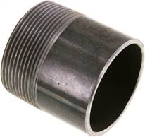 Welding nipple R 2"-60mm-60.3mm, ST 37, black steel