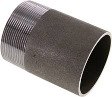 Welding nipple R 2-1/2"-100mm-76.1mm, ST 37, black steel