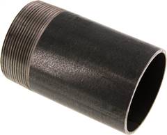 Welding nipple R 2-1/2"-120mm-76.1mm, ST 37, black steel