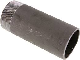 Welding nipple R 2-1/2"-170mm-76.1mm, ST 37, black steel