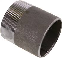 Welding nipple R 2-1/2"-80mm-76.1mm, ST 37, black steel