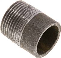 Welding nipple R 3/4"-30mm-26.9mm, ST 37, black steel