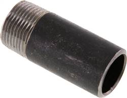 Welding nipple R 3/4"-60mm-26.9mm, ST 37, black steel