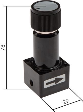 Mini vacuum regulator, M 5, -0.85 to 0 bar