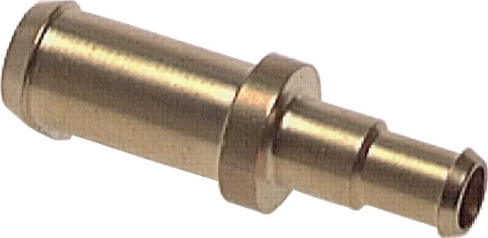 Straight plug connection 6mm-4mm inside, brass