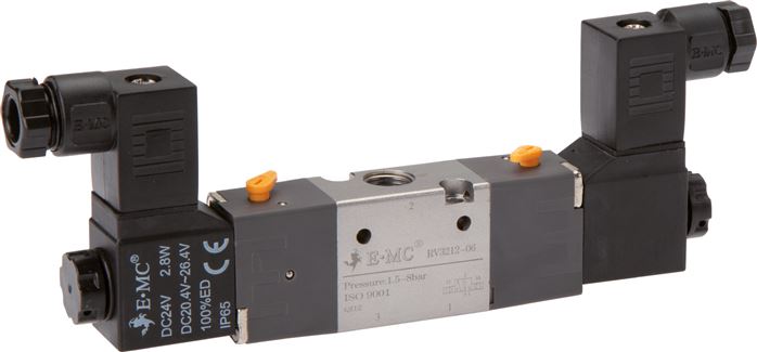 Électrovanne 3/2 voies, G 1/8", vanne à impulsion, 12 V DC