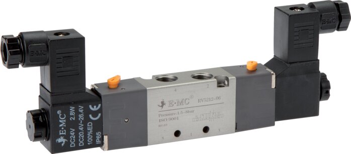 Électrovanne 5/2 voies, G 1/8", vanne à impulsion, 24 V DC