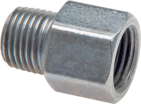 Adaptateur droit (graisseur) M 6 (conique) mâle - Rp 1/8" femelle