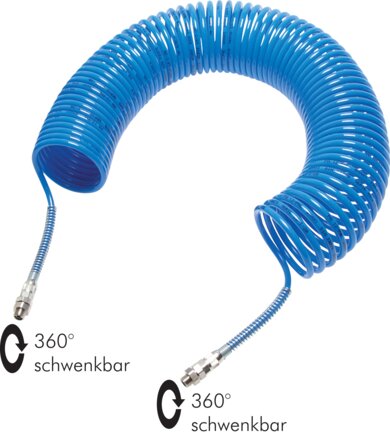 Tuyaux spiralés en polyamide et polyuréthane