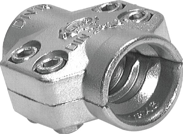 Hose nozzle, DIN EN 14423 G 1-1/2"-38x54mm, galvanized steel