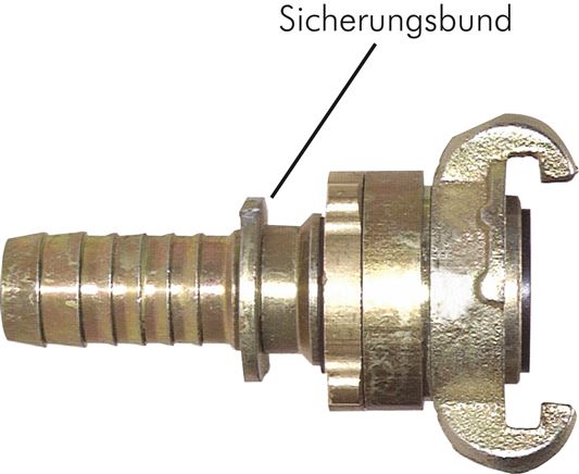 Sicherheits-Kompressorkuppl. 19 (3/4") mm Schlauch, S-Bund