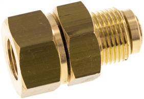 Hot water swivel joint, G 3/8"-G 1/4", brass, PN220