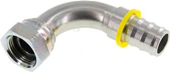 90° push-in connection G 1" Ü nut, 25.4mm GSP hose