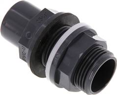 Adhesive bulkhead screw connection 25x32mm, G 1" AG