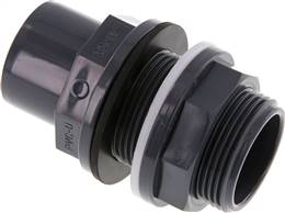 Adhesive bulkhead screw connection 32x40mm, G 1-1/4" AG