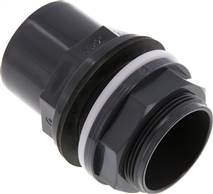 Adhesive bulkhead screw connection 50x63mm, G 2" AG