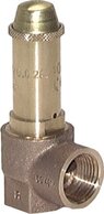 TÜV corner safety valve G 1-1/4", 2.5 bar