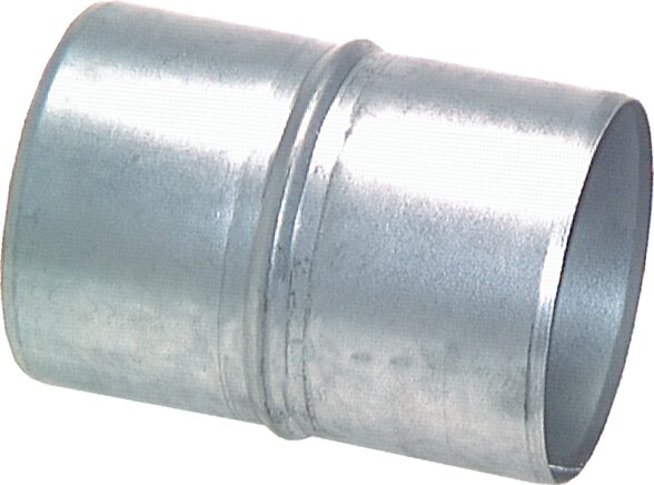 Hose connection pipe 125 (5")mm-125 (5")mm, galvanized steel