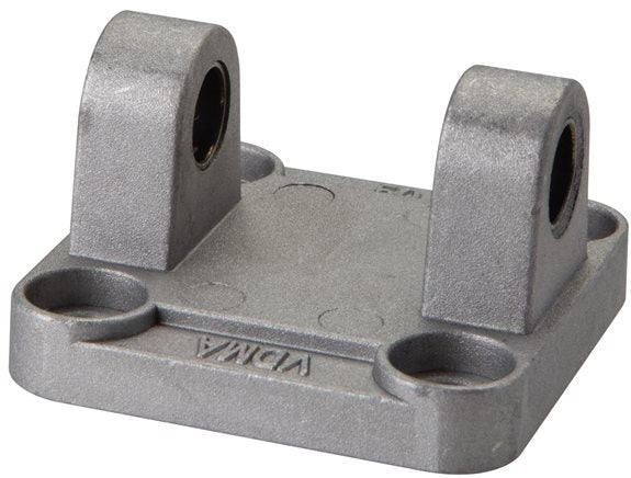 ISO 15552 fork swivel mount 100mm, aluminum with bushing